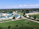 Hamvention's new venue -- the Green County Fairgrounds and Expo Center in Xenia, Ohio. [Gereg Ordy, W8WWV video]